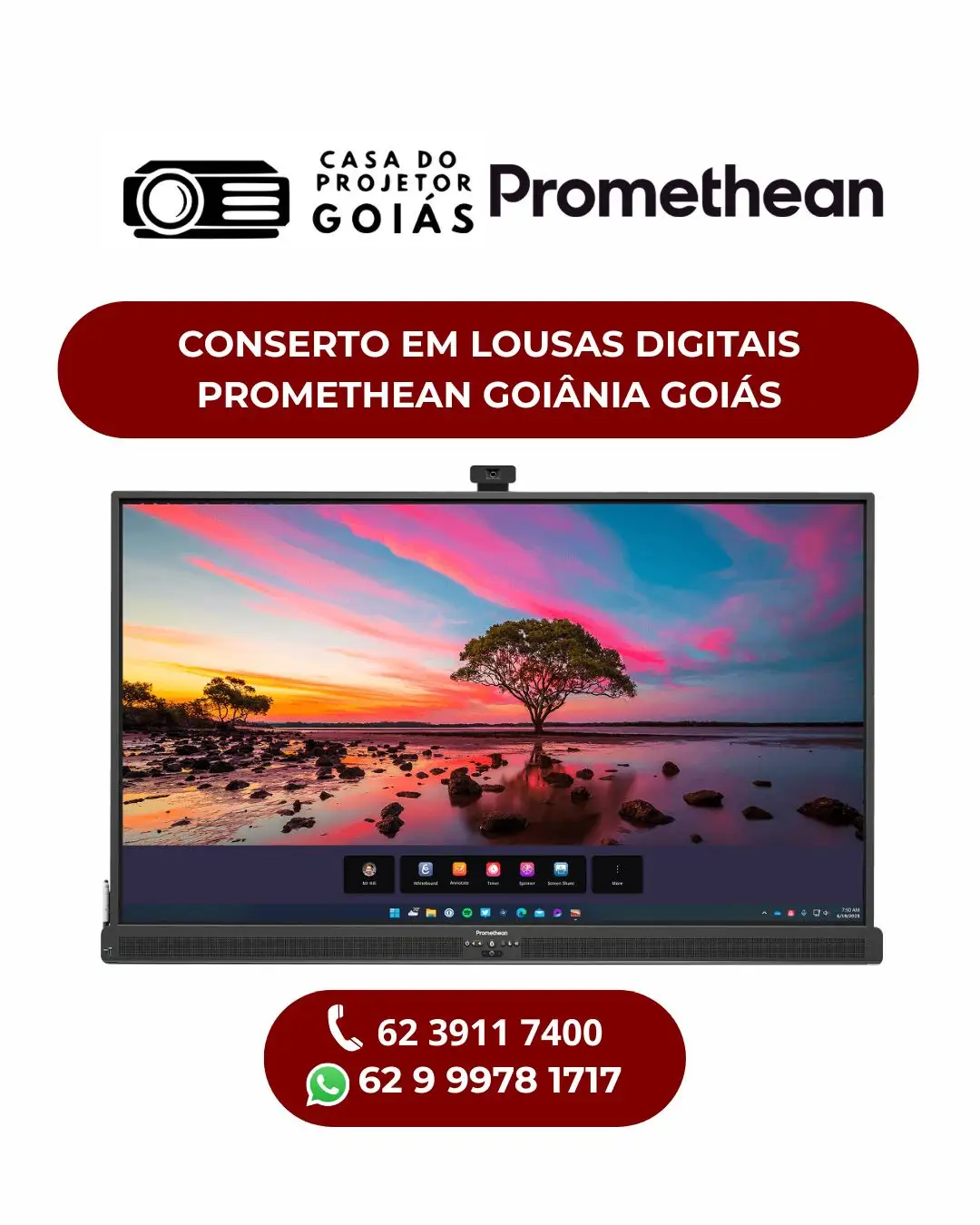 CONSERTO EM CONSERTO EM LOUSAS DIGITAIS PROMETHEAN GOIÂNIA GOIÁS